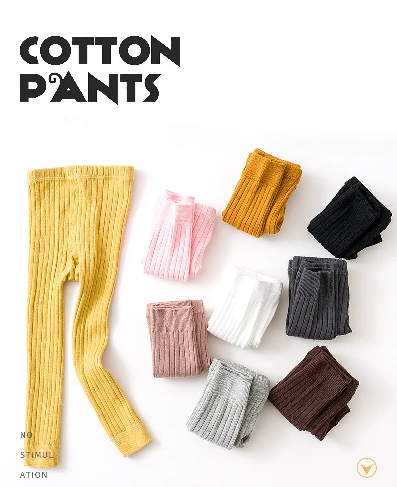 1 pieza para niñas pequeñas, suéter básico acanalado y mallas, medias sin pies, vestido para niñas pequeñas, pantalones superiores inferiores de 1 a 6 años - imagen 5