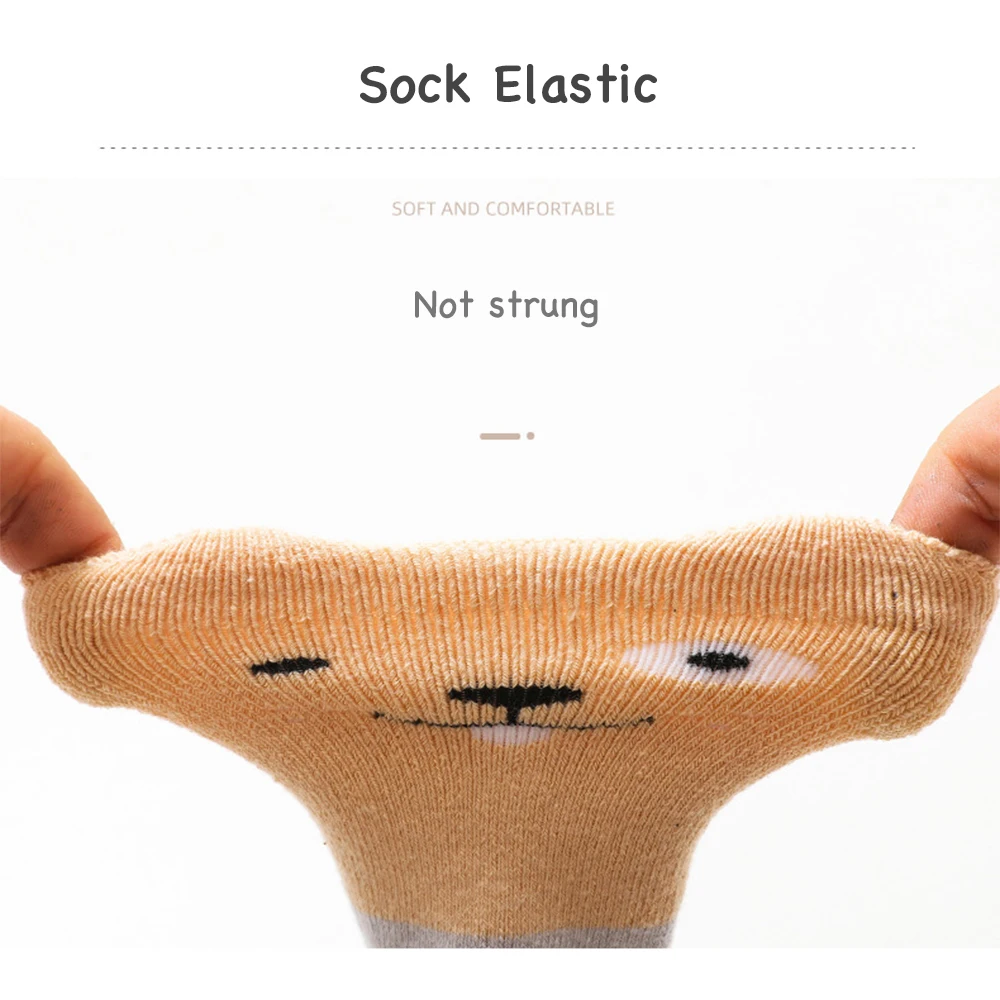 Calcetines hasta la rodilla para bebé, rodilleras para gatear, dibujos animados, 0 a 24 meses - imagen 3