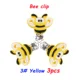 3pcs yellow clips
