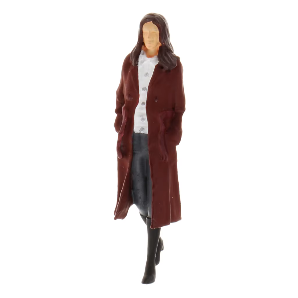 1:64 Painted Model People Figures Woman Man Model Layout Accessory S Scale
