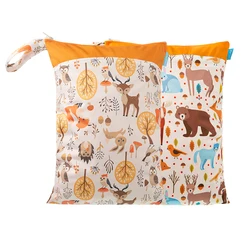 HappyFlute bolsa de pañales impermeable con doble cremallera
