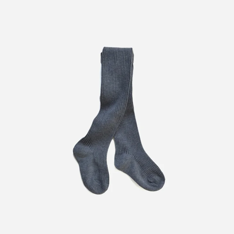 Medias infantiles para niñas, pantimedias tejidas de algodón para niñas, mallas suaves sólidas para bebés, mallas ajustadas blancas y negras para primavera y otoño de 1 a 9 años - imagen 2