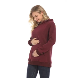 Sudadera de lactancia con forro polar – Cálida y holgada
