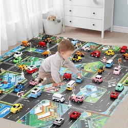 Alfombra educativa de ciudad para bebés – Juego y aprendizaje