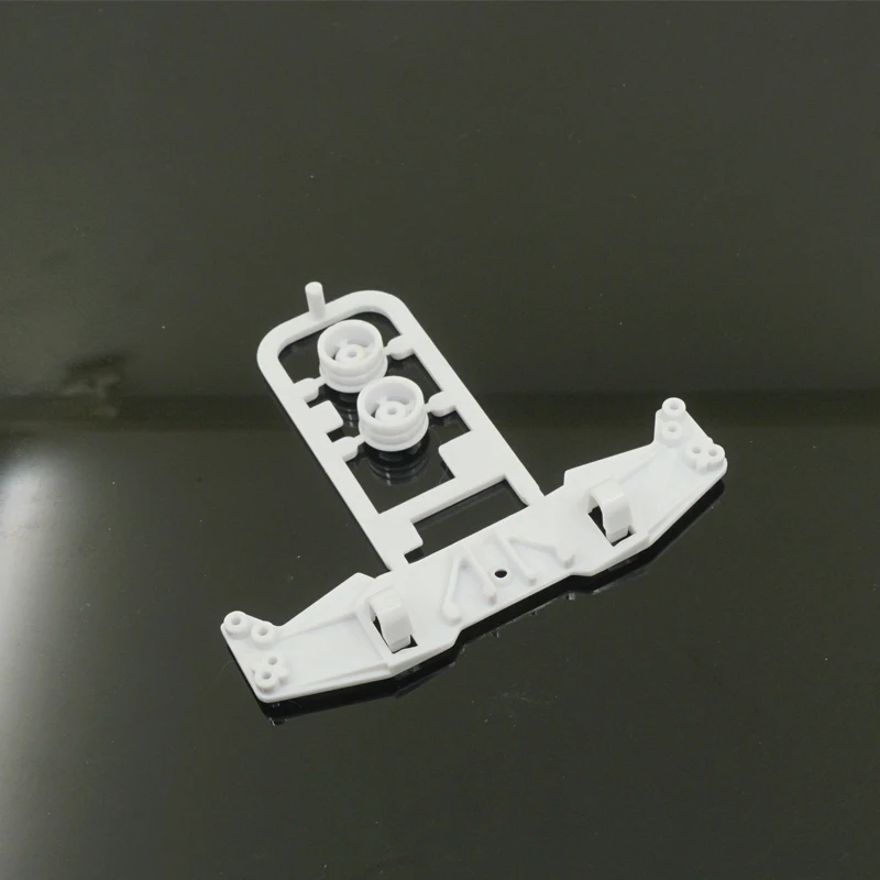 10 Uds proyecto D MINI 4WD piezas tamiya hechas a sí mismas ala de plástico para chasis S2 color negro claro y rojo - imagen 3