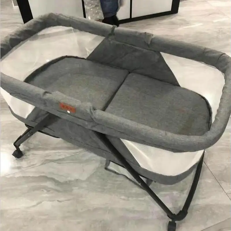 Cuna plegable para bebé, cuna BB multifuncional para recién nacido, Moisés mecedora móvil, cama infantil portátil - imagen 3