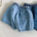 light blue shorts