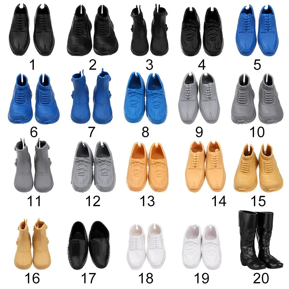 Sandalias botas originales Príncipe muñeca masculina zapatos botas moda 1/6 muñeca masculina decoraciones piezas niños muñeca DIY accesorios de vestir - imagen 4