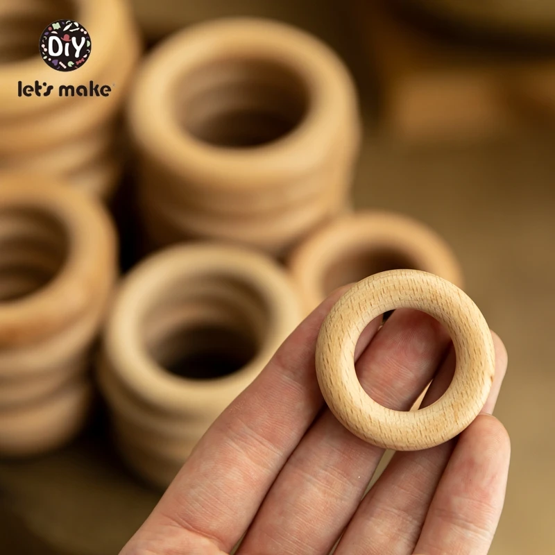 Anillo de dentición madera haya para bebé