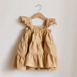 Vestido de encaje con volantes para niñas – Estilo princesa tutú