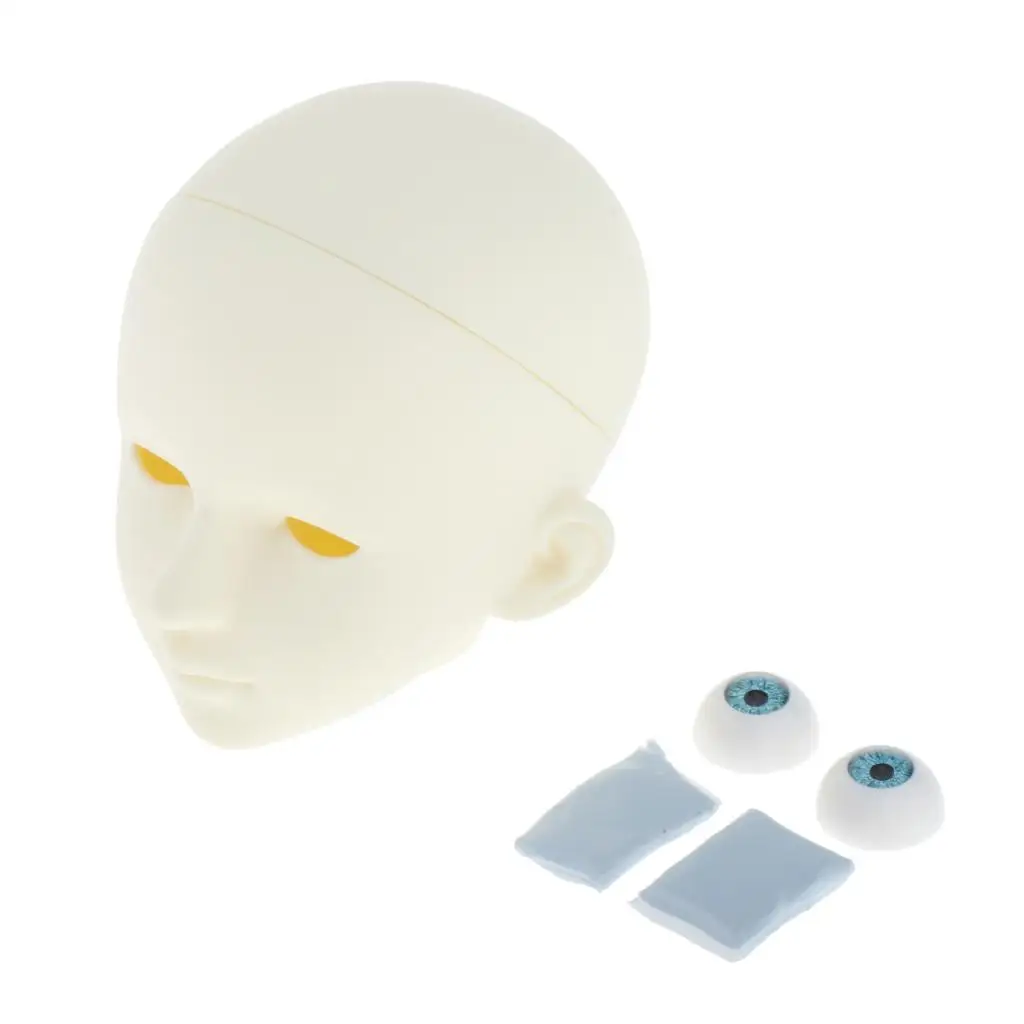 1/3 Doll Head Mold Mannequin with Removable Eyes For 1/3 BJD DOD  Dolls Repair and Making