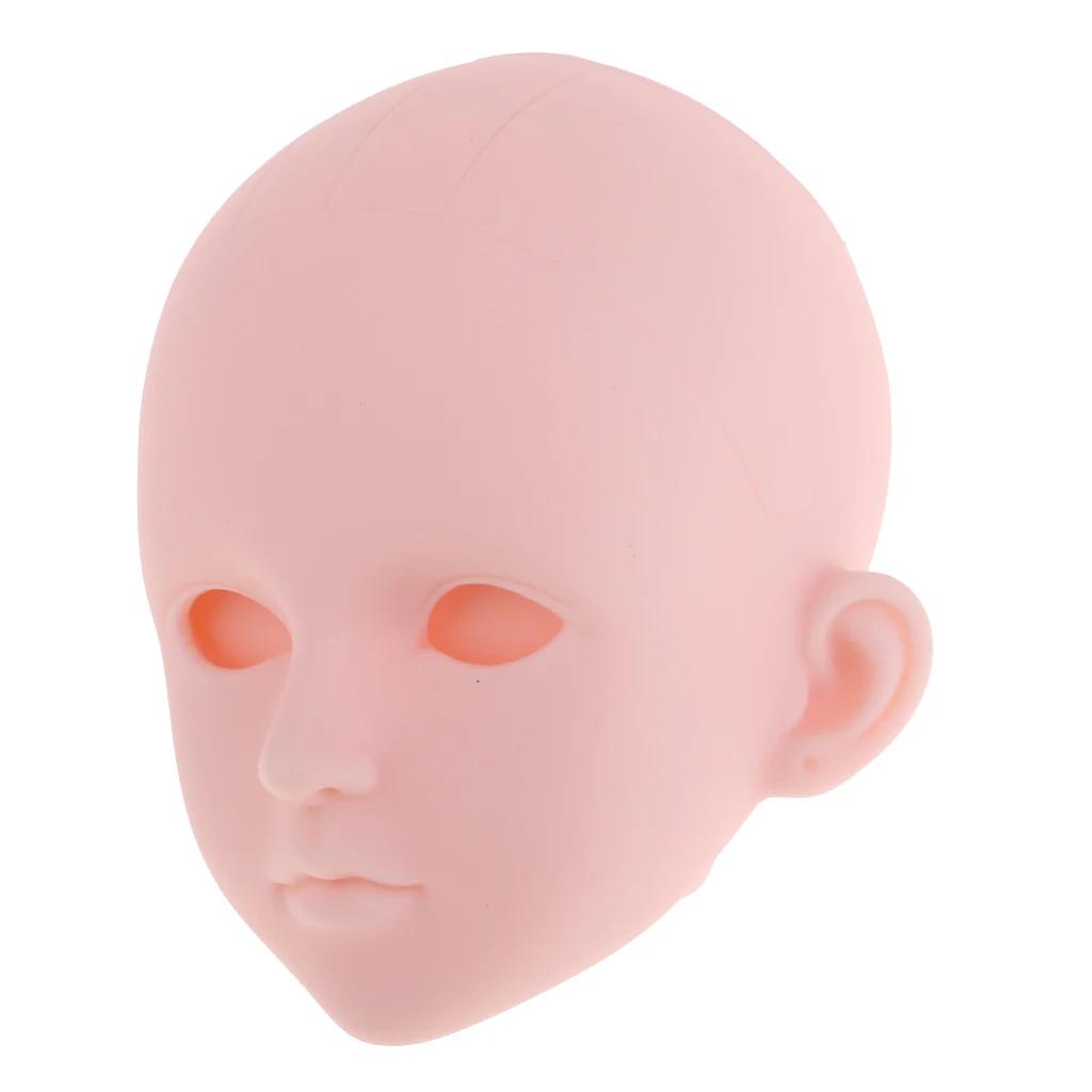 1/4 Female BJD Head  Sculpt Without Eyes For Ball Joint Doll MSD