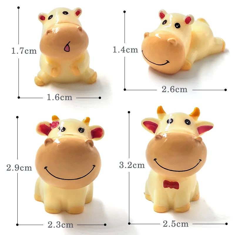 4pcs Milk Cows