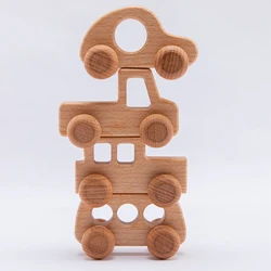 Let's Make – Coche de madera haya educativo 0-12 meses