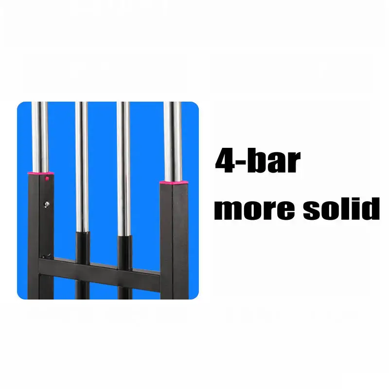 Camión de mano plegable y carrito, carrito de equipaje con estructura de tubo de acero grueso, carrito resistente con capacidad de 330 libras - imagen 2