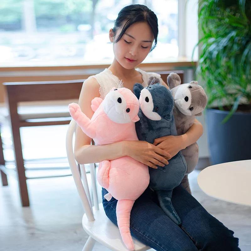 Peluche de nutria Lutra – Muñeco realista y almohada suave para niños - imagen 5