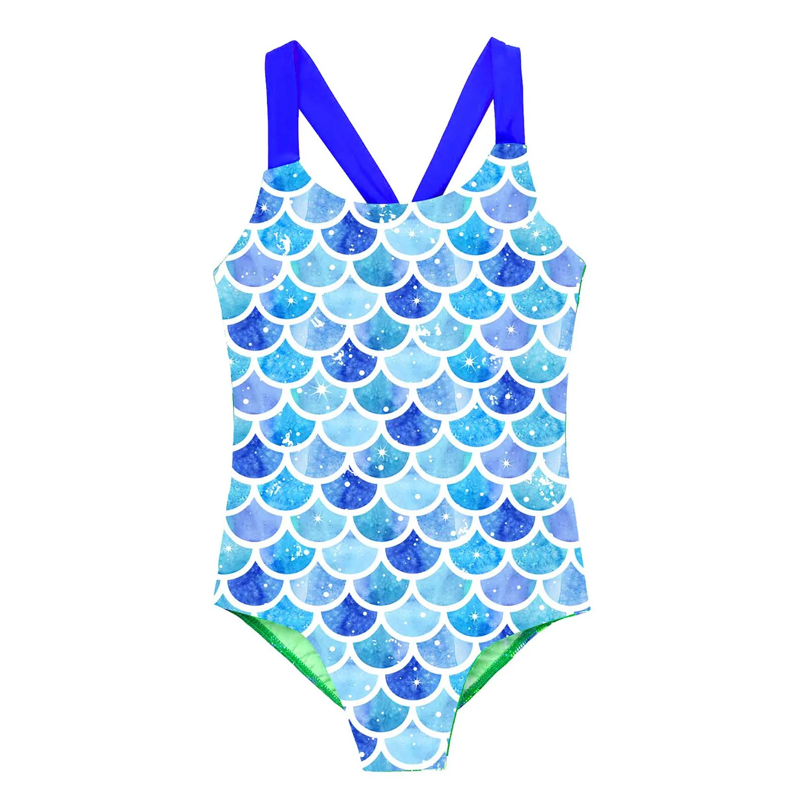 Bañador sirena de una pieza para niña – Traje de verano - imagen 5
