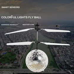 Juguete pelota voladora luminosa con inducción infrarroja para niños