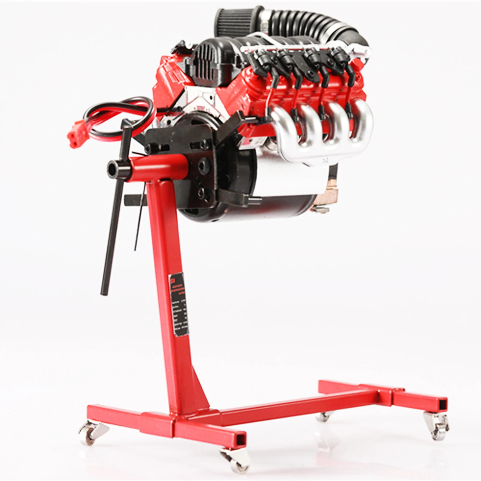 Soporte de reparación de mantenimiento de Motor V8 simulado giratorio Universal para herramientas SCX10 de coche teledirigido 1/10