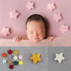 Accesorios para sesión de fotos de bebé - Estrellas de fieltro de lana