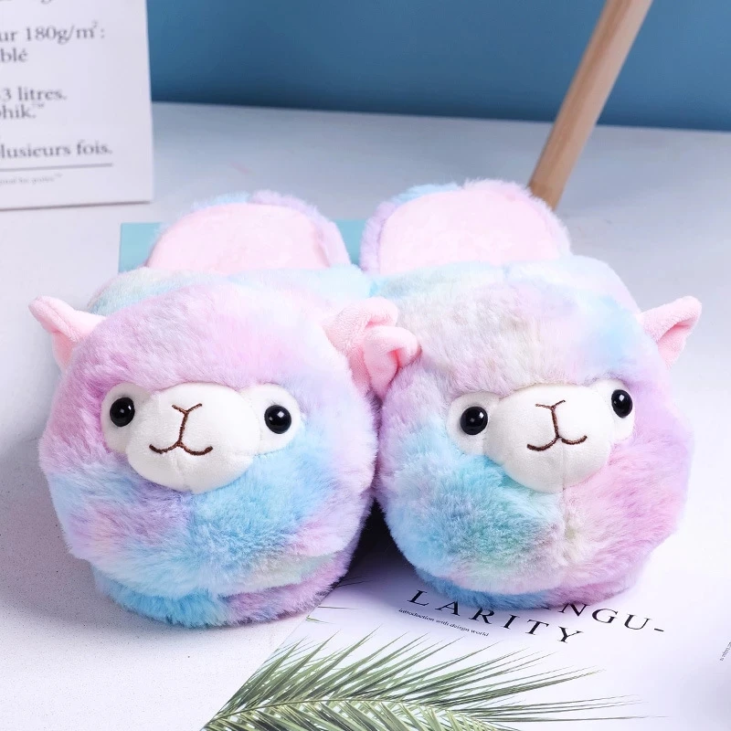 Pantuflas bebé alpaca invierno suaves y cálidas
