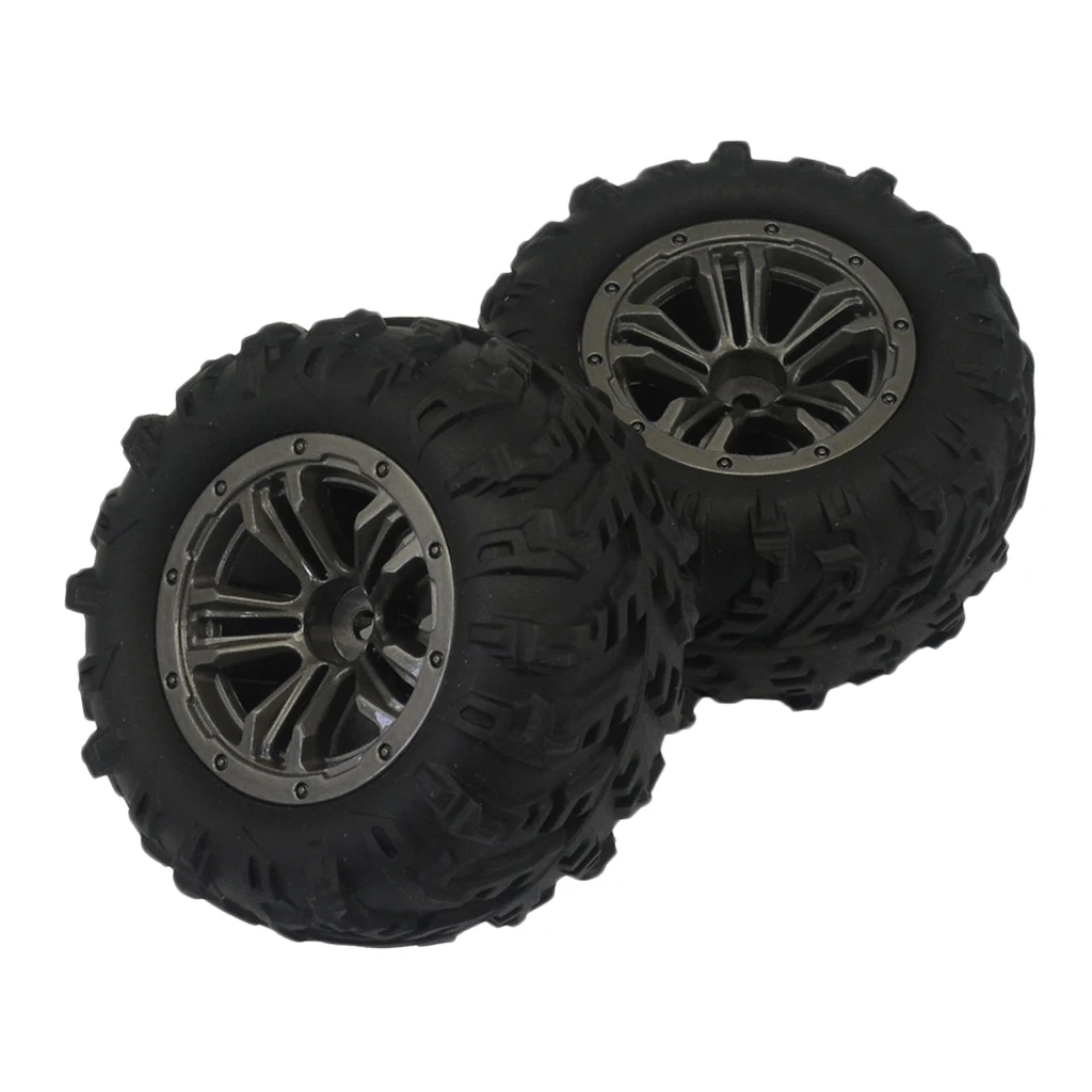 MagiDeal 2pcs RC Tire Tyres for Xinlehong Q901 Q902 Q903 RC Car Replacements