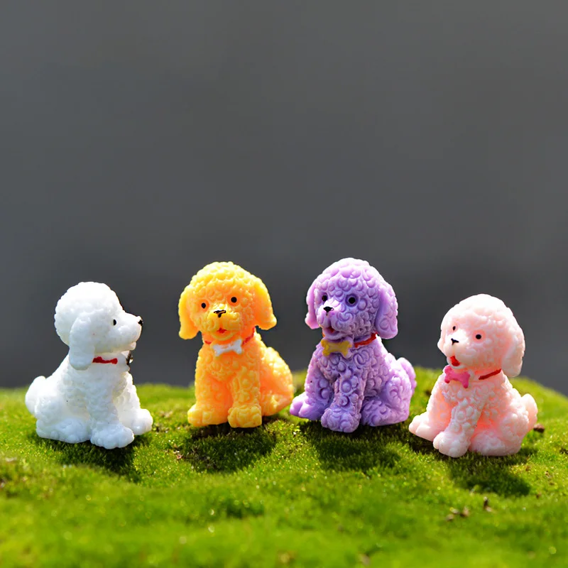 4pcs sitting Dog