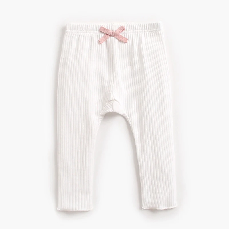 Pantalones largos suaves para niñas recién nacidas – Moda primavera - imagen 3