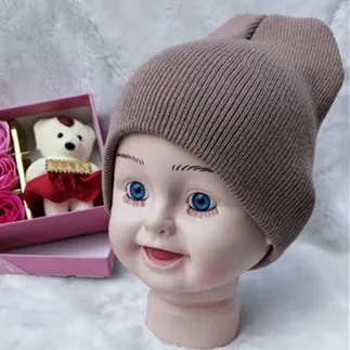 Khaki Baby Beanie