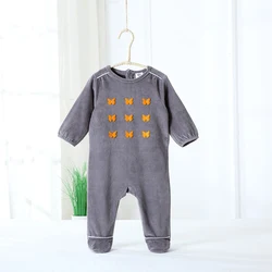 Body para bebé, pijama de manga larga para niños, monos para recién nacidos, Pelele de terciopelo