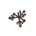 50 pcs brown leaf