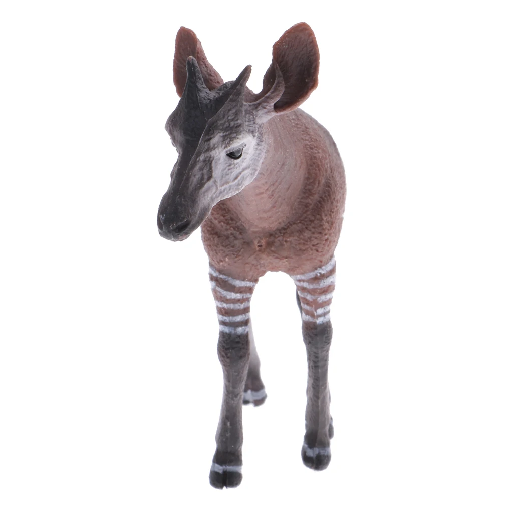 Realistic Okapi Wildlife Animal Figurine Model Action Figure Kids Toy Gift