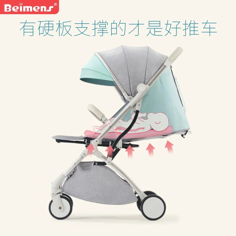 Beimengshi-cochecito de bebé gemelo, se puede dividir en sentado y tumbado, súper portátil y plegable - imagen 4