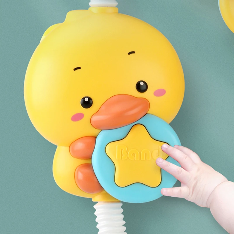 QWZ, nuevos juguetes de baño, juego de agua para bebés, modelo de pato, grifo, ducha, rociador de agua eléctrico, natación, baño, juguetes para bebés, regalos para niños - imagen 3