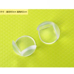 PANGDUBE Protectores de esquinas para bebés de silicona transparente