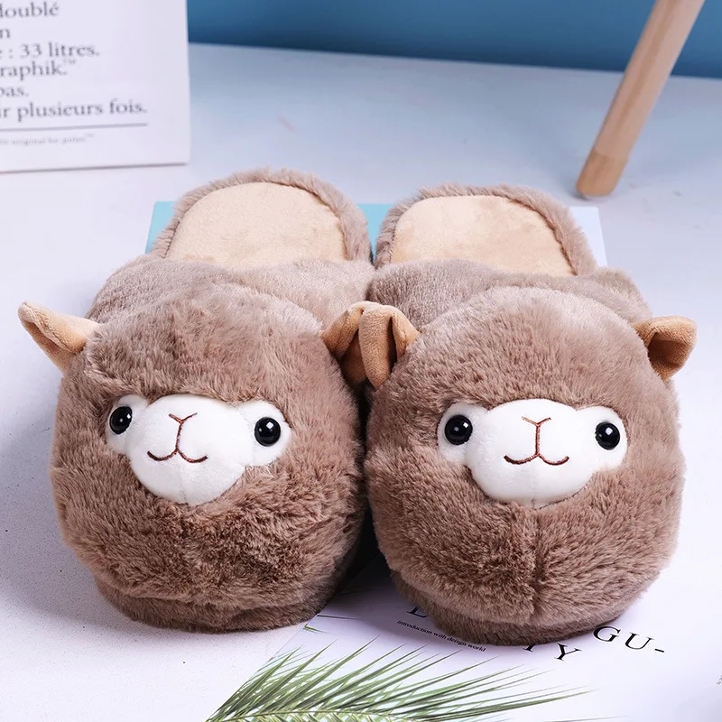 Pantuflas bebé alpaca invierno suaves y cálidas - imagen 3