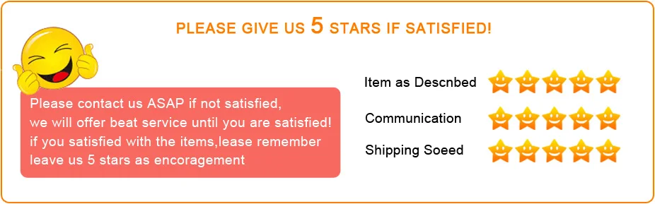 Un letrero que dice por favor danos 5 estrellas si