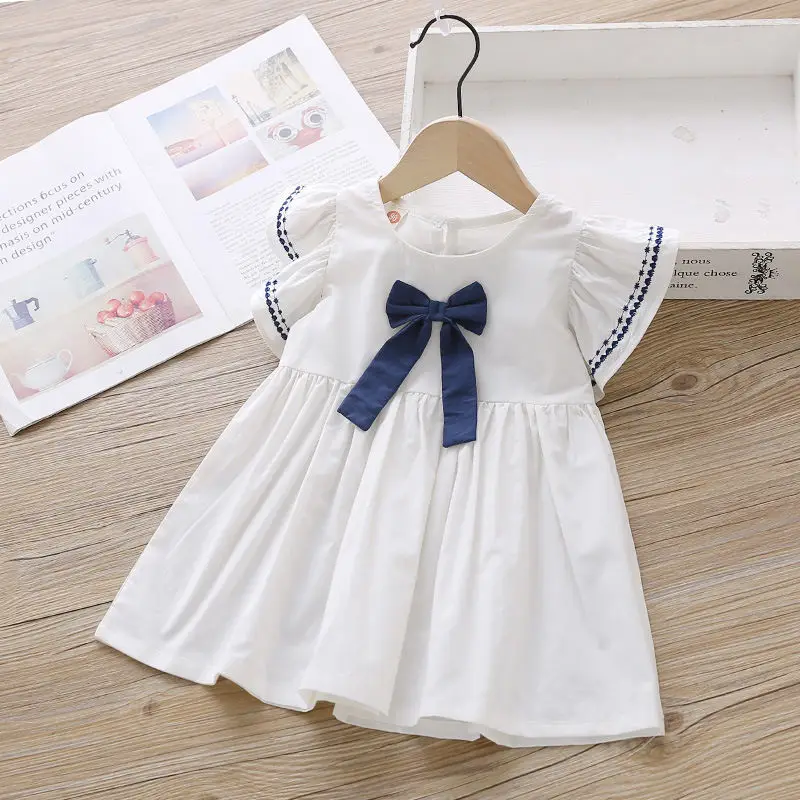 Vestido informal de princesa para niña, trajes bonitos para niña de 1 a 5 años, novedad de 2024 - imagen 3