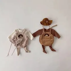 MILANCEL Sudadera con capucha waffle para bebé y niñas – Primavera