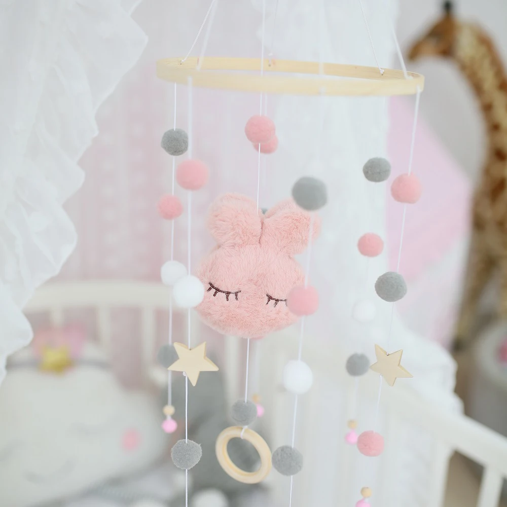 Sonajeros móviles para bebé, juguetes de 0 a 12 meses para bebé recién nacido, cuna, campana, sonajeros para niños pequeños, carrusel para cuna, juguete para regalo Musical para niños - imagen 2