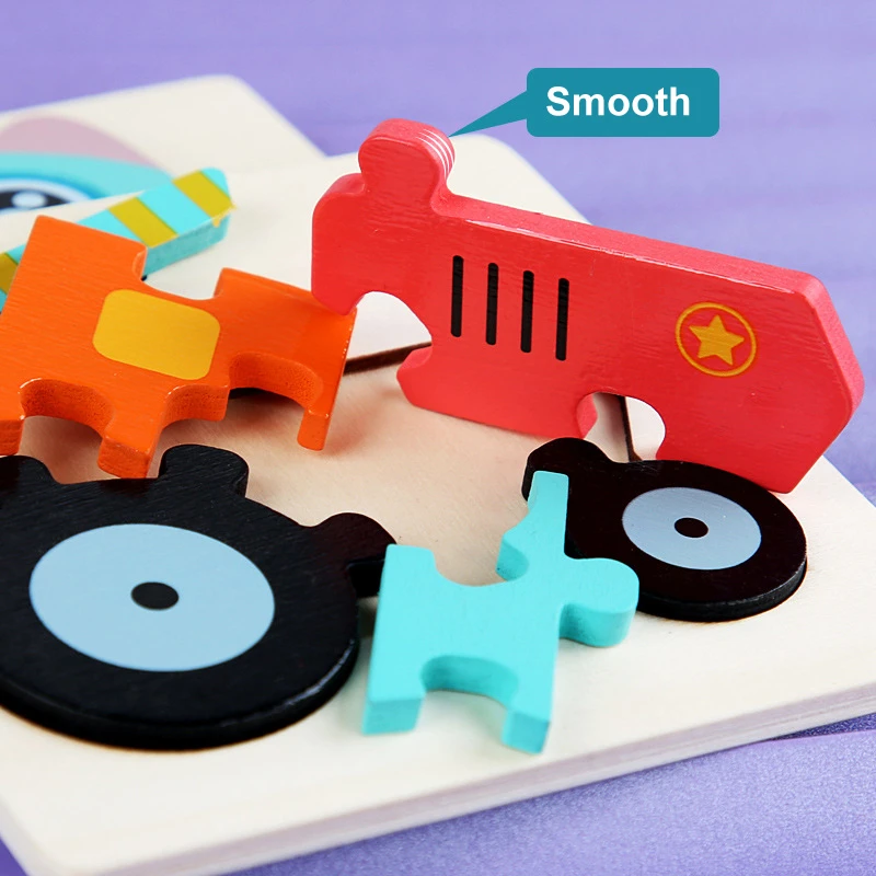Rompecabezas madera 3D animales – juguete educativo niños - imagen 2
