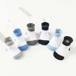 Calcetines tobilleros antideslizantes para niños 0-5 años – Algodón transpirable