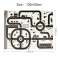 130x100cm map white
