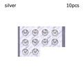 10pcs Silver