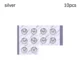 10pcs Silver