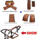 4 pcs brown A