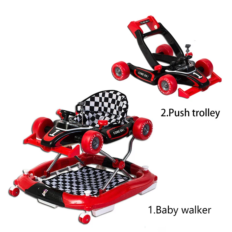 Andador multifuncional para bebé, carrito de empuje para caminar, carrito plegable, asiento de seguridad, equilibrio, Scooter para niños - imagen 2