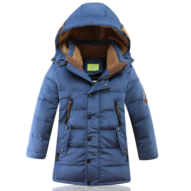Abrigo de plumón de pato, chaquetas largas gruesas y cálidas, ropa de abrigo para niños pequeños, abrigo de plumón para niños, invierno, adolescentes, blanco - imagen 3