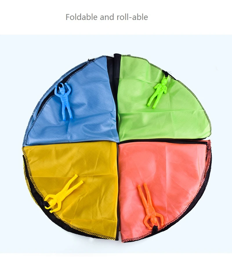 Paracaídas que lanza a mano para niños, Juguetes Divertidos al aire libre, juguetes educativos para niños, paracaídas volador, deporte, Mini soldado, juguete - imagen 5