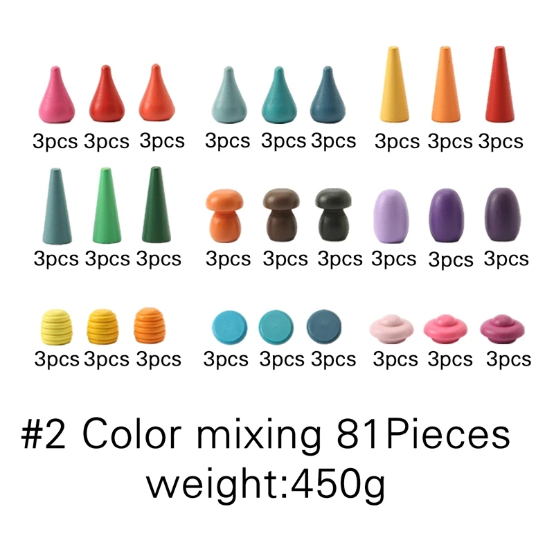 color mixing 81 pcs